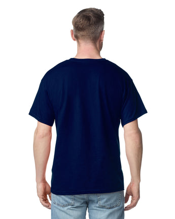 Pretreated Gildan 2300 Ultra Cotton Adult T-Shirt with Pocket - Navy - Back