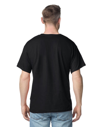 Pretreated Gildan 2300 Ultra Cotton Adult T-Shirt with Pocket - Black - Back