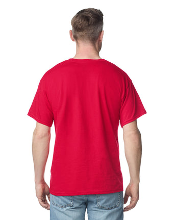 Pretreated Gildan 2300 Ultra Cotton Adult T-Shirt with Pocket - Red - Back
