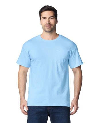 Pretreated Gildan 2300 Ultra Cotton Adult T-Shirt with Pocket - Light Blue