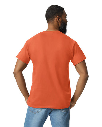 Pretreated Gildan 2300 Ultra Cotton Adult T-Shirt with Pocket - Orange - Back
