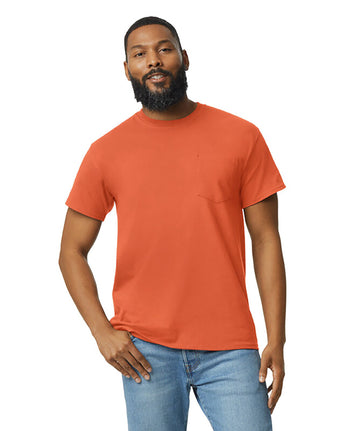 Pretreated Gildan 2300 Ultra Cotton Adult T-Shirt with Pocket - Orange