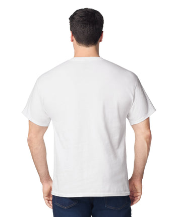 Pretreated Gildan 2300 Ultra Cotton Adult T-Shirt with Pocket - White - Back