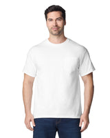 Pretreated Gildan 2300 Ultra Cotton Adult T-Shirt with Pocket - White