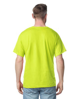 Pretreated Gildan 2300 Ultra Cotton Adult T-Shirt with Pocket - Safety Green - Back