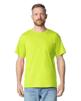 Pretreated Gildan 2300 Ultra Cotton Adult T-Shirt with Pocket - Safety Green