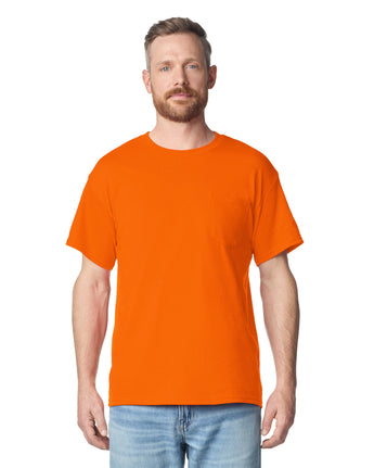 Pretreated Gildan 2300 Ultra Cotton Adult T-Shirt with Pocket - S Orange