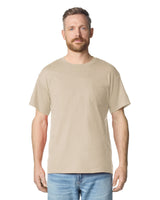 Pretreated Gildan 2300 Ultra Cotton Adult T-Shirt with Pocket - Sand
