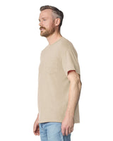 Pretreated Gildan 2300 Ultra Cotton Adult T-Shirt with Pocket - Sand - Side