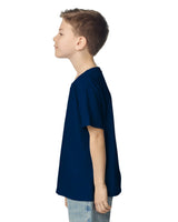Pretreated Gildan 2000B Ultra Cotton Youth T-Shirt - Navy - Side