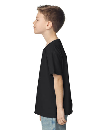 Pretreated Gildan 2000B Ultra Cotton Youth T-Shirt - Black - Side