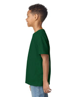 Pretreated Gildan 2000B Ultra Cotton Youth T-Shirt - Forest - Side