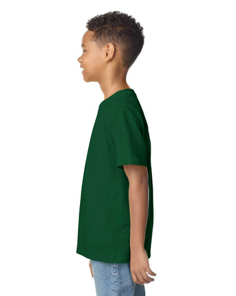 Pretreated Gildan 2000B Ultra Cotton Youth T-Shirt - Forest - Side