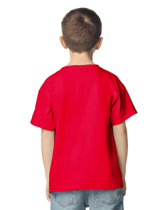 Pretreated Gildan 2000B Ultra Cotton Youth T-Shirt - Red - Back