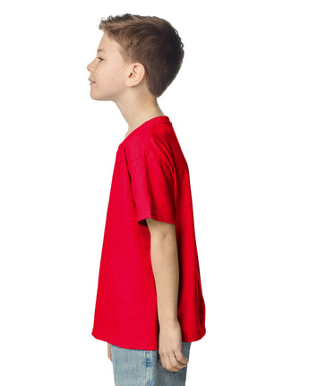 Pretreated Gildan 2000B Ultra Cotton Youth T-Shirt - Red - Side