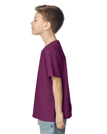 Pretreated Gildan 2000B Ultra Cotton Youth T-Shirt - Maroon - Side