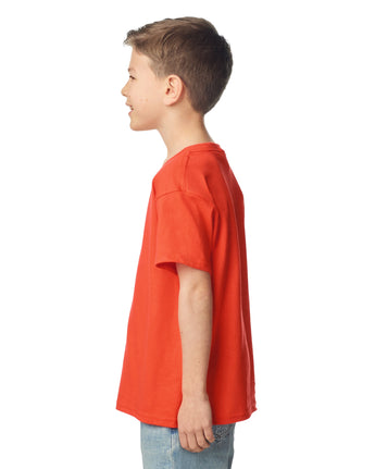 Pretreated Gildan 2000B Ultra Cotton Youth T-Shirt - Orange - Side