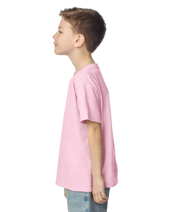 Pretreated Gildan 2000B Ultra Cotton Youth T-Shirt - Light Pink - Side
