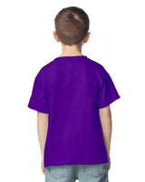 Pretreated Gildan 2000B Ultra Cotton Youth T-Shirt - Purple - Back