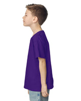 Pretreated Gildan 2000B Ultra Cotton Youth T-Shirt - Purple - Side