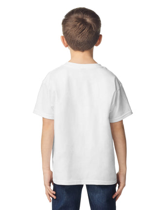 Pretreated Gildan 2000B Ultra Cotton Youth T-Shirt - White - Back