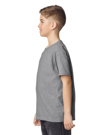 Pretreated Gildan 2000B Ultra Cotton Youth T-Shirt - Sport Grey - Side
