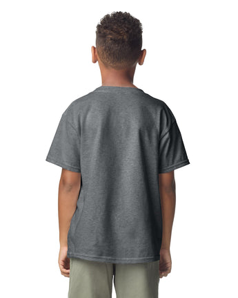 Pretreated Gildan 2000B Ultra Cotton Youth T-Shirt - Charcoal - Back