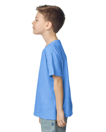 Pretreated Gildan 2000B Ultra Cotton Youth T-Shirt - Carolina Blue - Side