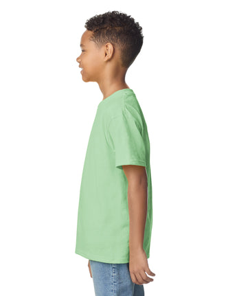 Pretreated Gildan 2000B Ultra Cotton Youth T-Shirt - Mint Green - Side