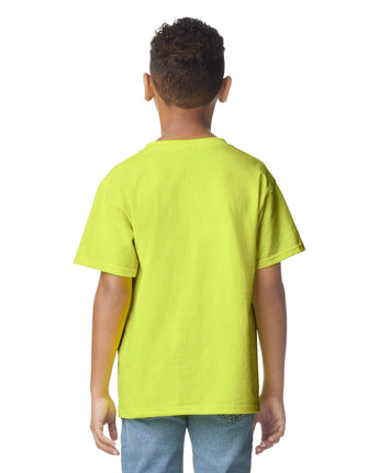 Pretreated Gildan 2000B Ultra Cotton Youth T-Shirt - Safety Green - Back