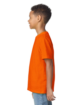 Pretreated Gildan 2000B Ultra Cotton Youth T-Shirt - S Orange - Side