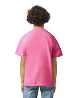 Pretreated Gildan 2000B Ultra Cotton Youth T-Shirt - Safety Pink - Back