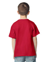 Pretreated Gildan 2000B Ultra Cotton Youth T-Shirt - Cherry Red - Back