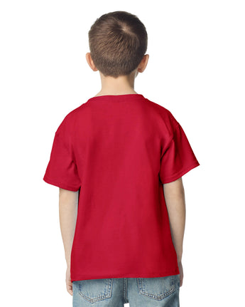 Pretreated Gildan 2000B Ultra Cotton Youth T-Shirt - Cherry Red - Back