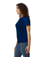 Pretreated Gildan 65000L Softstyle Midweight Women's T-Shirt - Navy - Side