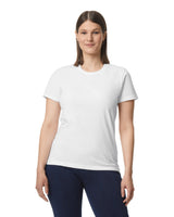 Pretreated Gildan 65000L Softstyle Midweight Women's T-Shirt - White