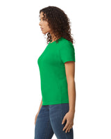 Pretreated Gildan 65000L Softstyle Midweight Women's T-Shirt - Irish Green - Side