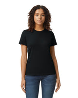Pretreated Gildan 65000L Softstyle Midweight Women's T-Shirt - Pitch Black
