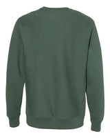 Pretreated Independent Trading Co. IND5000C Unisex Legend Premium Heavyweight Cross-Grain Crewneck Sweatshirt - Alpine Green - Back