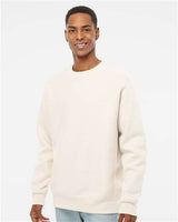 Pretreated Independent Trading Co. IND5000C Unisex Legend Premium Heavyweight Cross-Grain Crewneck Sweatshirt - Bone - On Model