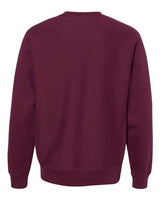 Pretreated Independent Trading Co. IND5000C Unisex Legend Premium Heavyweight Cross-Grain Crewneck Sweatshirt - Maroon - Back