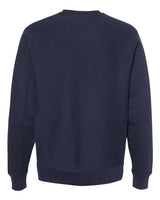 Pretreated Independent Trading Co. IND5000C Unisex Legend Premium Heavyweight Cross-Grain Crewneck Sweatshirt - Classic Navy - Back