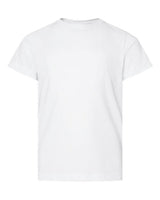 Pretreated LAT 6101 Youth Fine Jersey Tee - Blended White