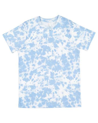 Pretreated LAT 6101 Youth Fine Jersey Tee - Sky Tie Dye