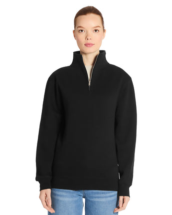 Pretreated Lane Seven LS14014 Premium Quarter Zip - Black