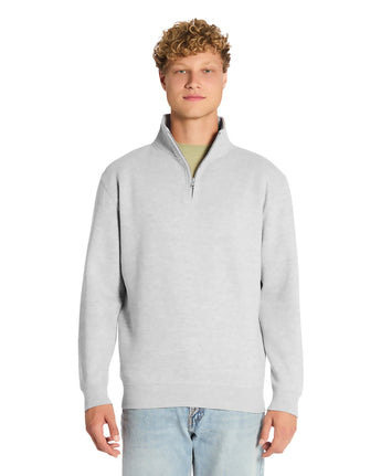 Pretreated Lane Seven LS14014 Premium Quarter Zip - Heather Grey