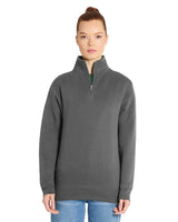 Pretreated Lane Seven LS14014 Premium Quarter Zip - Smoke