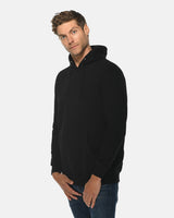 Pretreated Lane Seven LS19001 Unisex Heavyweight Hoodie Sweatshirt - Black - Side
