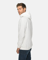 Pretreated Lane Seven LS19001 Unisex Heavyweight Hoodie Sweatshirt - White - Side