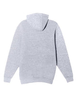 Pretreated Lane Seven LS19001 Unisex Heavyweight Hoodie Sweatshirt - Heather Grey - Back